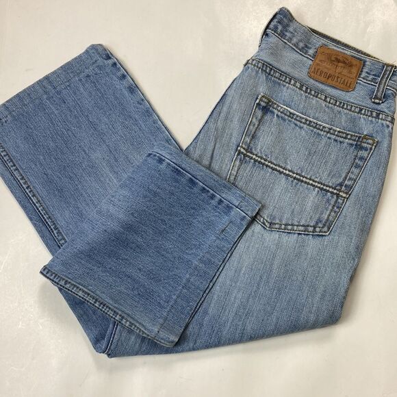 VINTAGE AEROPOSTALE BENTON ORIGINAL MEN BOOT JEANS SIZE 28 - Picture 1 of 12